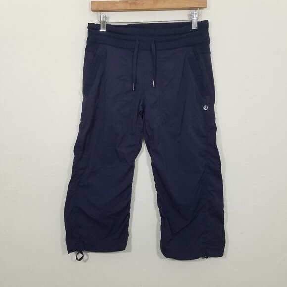 Lululemon Dance Studio Navy Blue Capri Pants Size 6 - Picture 1 of 5